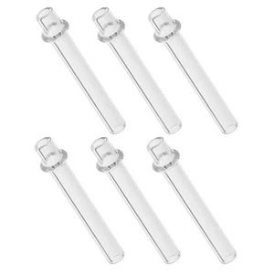 Tubo de lámpara de vidrio con soporte de mecha de 6 piezas tubos de linterna de queroseno de aceite para huracanes - Imagen 1 de 12