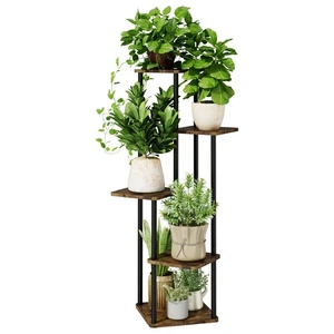 5 Tiered Plant Stand Indoor Corner Plant Shelf for Multiple Plants for Patio ... - Bild 1 von 6