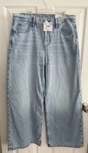 NWT American Eagle 4 27w Strigid Low Rise Ultra Wide Leg Stretch Jean Women’s - Picture 1 of 9