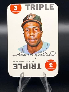 Tarjeta insertada de juego de béisbol 1968 Topps #7 Frank Robinson Baltimore Orioles Ex - Imagen 1 de 2