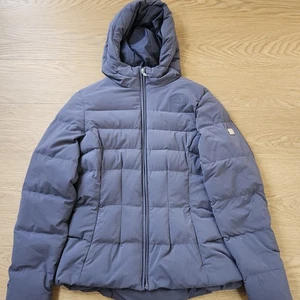 The North Face Puffer Jacke Damen L Daunen Winter Full Zip Mantel Mountain Purple - Bild 1 von 16