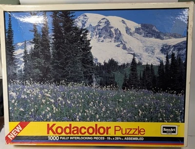 Rainier National Park Roseart Kodacolor 1000 Piece Puzzle 19 x 26 3/4 Sealed - Image 1 of 4