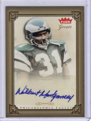 2004 Fleer Greats of the Game Auto GBA-WM Wilbert Montgomery Philadelphia Eagles - Image 1 of 2