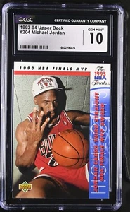 1993-94 Upper Deck #204 Michael Jordan CGC 10 - Picture 1 of 2