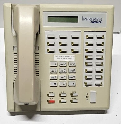 Comdial Impression 2022S-PT White Phone Untested working when business closed - Image 1 of 3