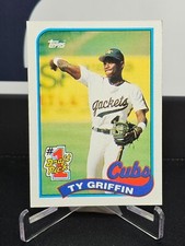 1989 Topps Baseball Ty Griffin #713 #1 Draft Pick Chicago Cubs