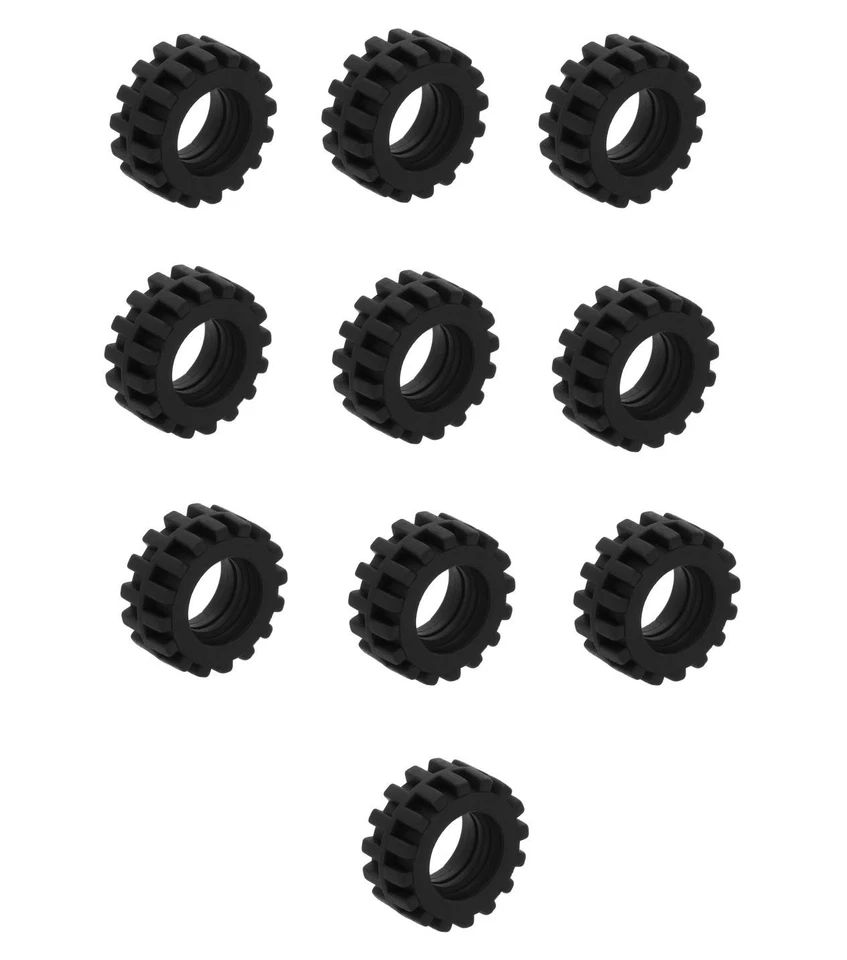 LEGO® 87414  4578677 Offset Reifen schwarz 10 Stück NEU - Bild 1 von 1