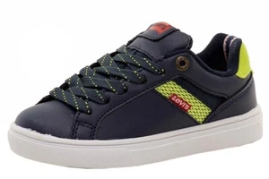 Levi's Boy's Henry Energy Fashion Navy/Lime Sneakers Shoes - Picture 1 of 7