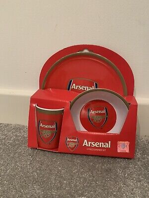 Arsenal FC 3 Piece Dinner Set | 100% OFFICIALLY LICENSED • 8.99£