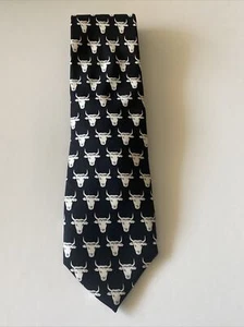 Rare Souleiado Steer Heads Silk Tie (2168) - Picture 1 of 5