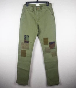 Taylor Stitch The Atelier & Repairs Mens 29x35 Chino Pants Olive Green Patchwork - Picture 1 of 10