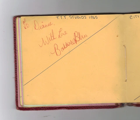 BABBITY BLUE & BOBBY VEE - HAND-SIGNED ALBUM PAGE  1964/1965 SWINGING SIXTIES Cover