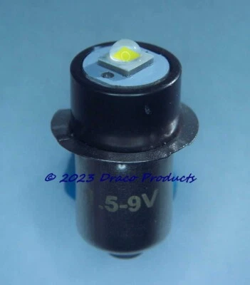 DRACO PRODUCTS Cree 5W 1.5-9V LED Upgrade for Fulton, Rothco & U.S. Military 3V 2-Cell Lights