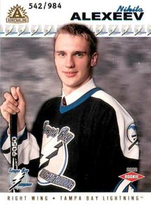 NIKITA ALEXEEV 2001-02 Pacific Adrenaline ROOKIE RC /984 Lightning #224