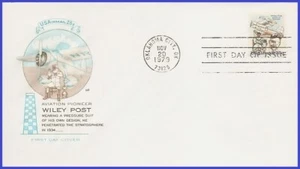 USA3 #C96 U/A HOUSE OF FARNAM FDC   Wiley Post w/Plane - Imagen 1 de 1
