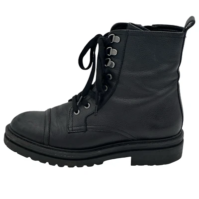 Zapatos para mujer Andre Assous Farah Combat Boot negros 1964 talla 7,5 M Foto 1 de 4