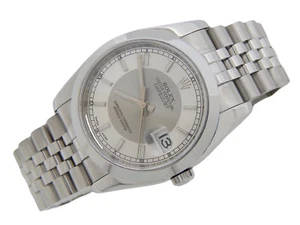 Rolex Datejust Mens Stainless Steel Watch Silver Gray Tuxedo Dial 116200 - Picture 1 of 7