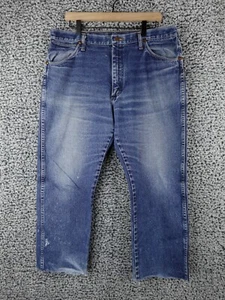 Jeans Wrangler vintage para hombre 36x30 (se adapta a 35x25) corte vaquero 13MWZ hechos en EE. UU. - Imagen 1 de 14