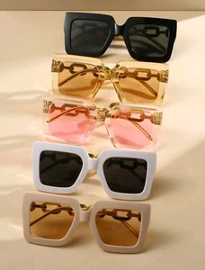 Women's 3 & 5 Piece Decorated Plastic Fashion Sunglasses Multicolor, VogueNotion - Picture 1 of 52
