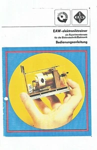 08 002 5 Stück verschiedene Bedienungs- und Experimentieranleitung für EAW ... - Picture 1 of 12
