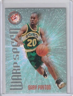 Tarjeta de inserción Gary Payton Supersonics 1995/96 Topps Stadium Club #WS3 Warp Speed Foto 1 de 2