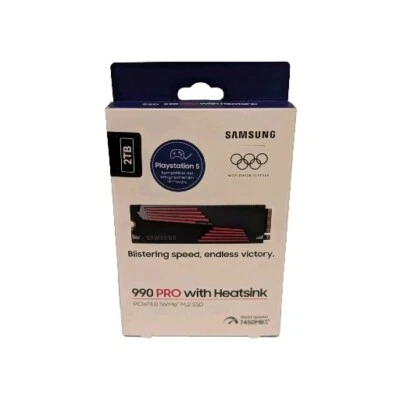 SAMSUNG 990 PRO Heatsink 2 TB - SSD PCIe 4.0 x4 - NVMe 2 - M.2 2280 - intern PS5 - Bild 1 von 4