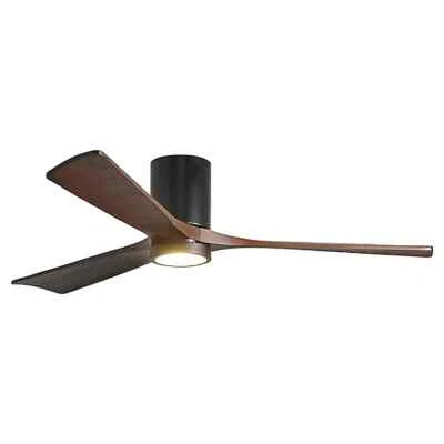Matthews Fan Company IR3HLK-BK-WA-60 Irene Indoor Ceiling Fan Matte Black Walnut - Image 1 of 3
