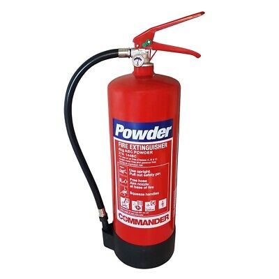 6kg Dry Powder Fire Extinguishers For Kitchen/office/car/caravan/van/factory/abc • 200£