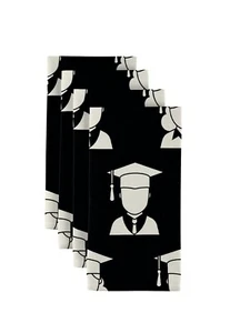 Graduation Grad Students 18" x 18" Napkins 1 Dozen - Picture 1 of 1