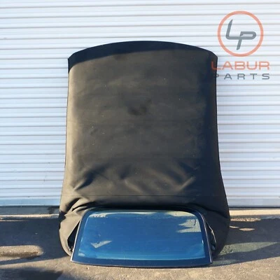 W209 04-09 Mercedes CLK Class Convertible Soft Top Roof with Glass Black SR112 - Image 1 of 4