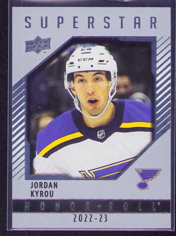 2022-23 Upper Deck Series 1 - Honor Roll #HR-48 Jordan Kyrou - Image 1 of 1