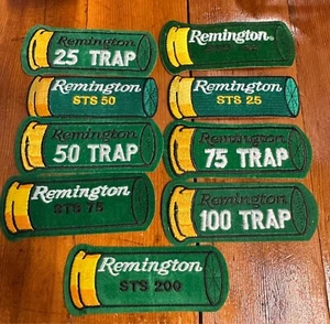 Trap Remington Winchester Federal Straight Iron on Patches 25 50 75 100 125 150 - Picture 1 of 23