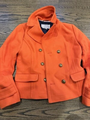 Banana Republic - Womens Cold Weather Jacket - Orange with Buttons - Изображение 1 из 4