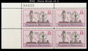 USA5 #C86 MNH PB4 De Forest Audition - Imagen 1 de 1