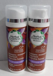 2 x 5.1 oz Herbal Essences Bio Renew Bourbon Manuka Honey Oil Infused Creme - Picture 1 of 1