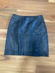 10 White Suede Leather Skirt *BUY FIVE + ITEMS = FREE POST - Picture 1 of 2