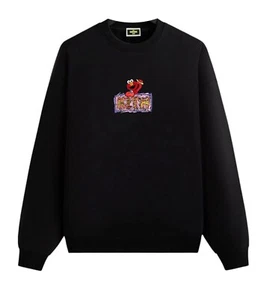 KITH for Sesame Street Elmo Nelson Crewneck|2024|XL|Schwarz|Brandneu Versiegelt - Bild 1 von 5