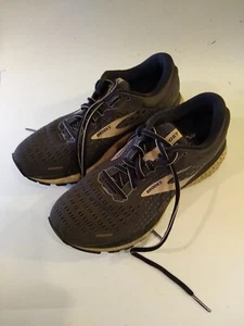 Brooks Womens Ghost 13 1203381B062 Black Gray Running Shoes Lace Up Size 8.5 - Picture 1 of 12