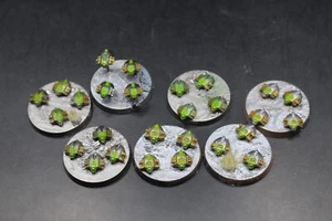 Warhammer 40K Necron Necrons Scarabs Scarab Swarm Base x7 - Picture 1 of 3