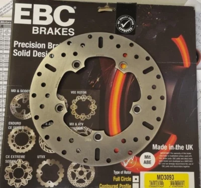 DISCO DE FRENO TRASERO EBC MD3093 240 MM SE ADAPTA A SUZUKI SFV650 2009-2015 Foto 1 de 2