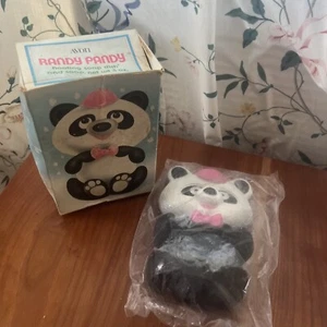 Avon Randy Pandy vasca da bagno piatto sapone galleggiante giocattolo panda orso con scatola sigillata - Foto 1 di 10