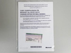 5 Zugriffslizenzen (Benutzer) für SQL-Server 2008 Standard for SBS, OEM - Bild 1 von 1