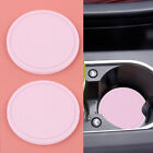 2X Silicone Car 7Cm Cup Holder Anti Slip Insert Coasters Pad Mat Pink