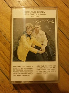 BOB & BECKY BRUNTON GOD GIVETH A SONG TAPE vtg Religious Christian Michigan - Picture 1 of 1