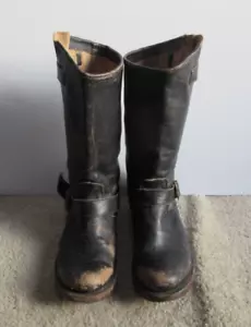Botas Freebird by Steven FB-Crsby para mujer de cuero negro motociclista media pantorrilla talla 9 - Imagen 1 de 10