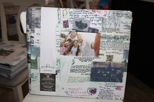 Postcard Park Lane 12 x 12 Post Bound Scrapbook 10 Top Loading Page Protectors - Picture 1 of 5