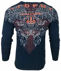 Camiseta Xtreme Couture by AFFLICTION Para Hombre TÉRMICA REMACHADO - Imagen 1 de 12