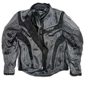 Fly Racing Men's Armored Padded Jacket Black/Grey Size: Medium - Picture 1 of 16
