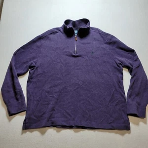 Polo By Ralph Lauren Sweater mens XL Pull Over Long Sleeve 1/4 Zip Knit Casual - Picture 1 of 8