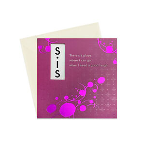 HAPPY BIRTHDAY Card, FOR SISTER, by American Greetings, Fold Out,  + Envelope